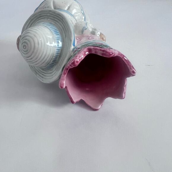 FITZ & FLYOD VINTAGE CERAMICS HYDRANGEA BEAR BUD VASE COLLECTIBLE HAND PAINTED - Picture 5 of 8